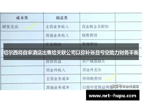 切尔西将自家酒店出售给关联公司以弥补账目亏空助力财务平衡